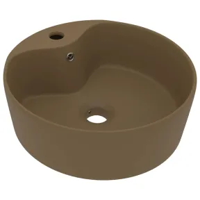 Lavabo de cerámica mate de lujo, 36 × 13 cm, varios colores