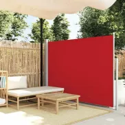Toldo rojo 160x300 cm para jardín o terraza vidaXL