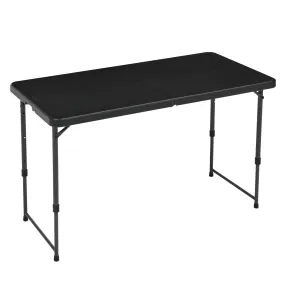 Mesa plegable portátil 1.2m, 4 alturas, con asa de transporte