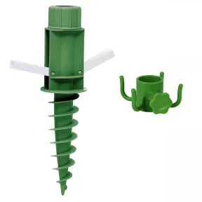 Soporte Plegable para Sombrilla de Playa con Gancho y Rosca