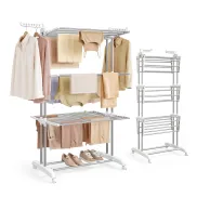Tendedero Plegable de 4 Niveles SONMGICS con Ruedas y Alas