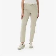Pantalón Quechua NH500 Beige Mujer Trekking Algodón