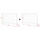 2 porterías METAL Sun & Sport 180x120 cm a 26,24 €