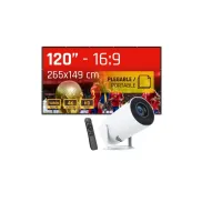 Pack Mini Proyector Iggual IGG318973 + Tela de Proyección 120
