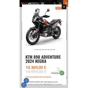 Aventura en la KTM 890 2024: Estilo y Rendimiento