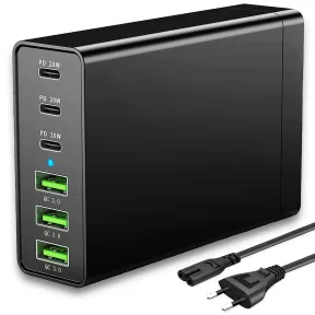 Cargador USB-C múltiple 96W total