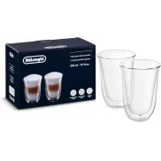 Vasos premium De'Longhi para café latte, vidrio doble pared.