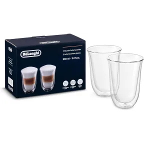 Vasos de vidrio templado para latte macchiato, 330 ml, 2 unidades