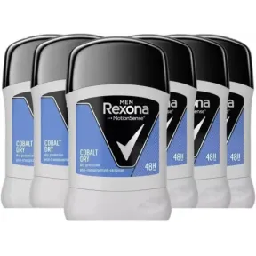 Desodorante Rexona Stick Cobalt Dry 50ml Pack de 6