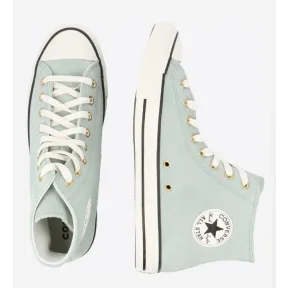 Converse CTAS altas de cuero en Verde Claro por 32,45 €