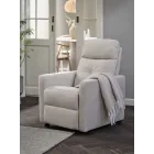 Sillón reclinable VEJLBY en tela color arena