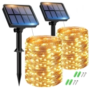 Guirnaldas de Luces Solar para Exterior (2 Paquetes)