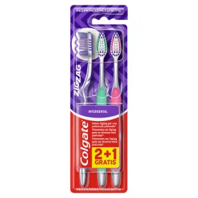Colgate ZigZag: 2 Cepillos de Dientes con Limpiador de Lengua