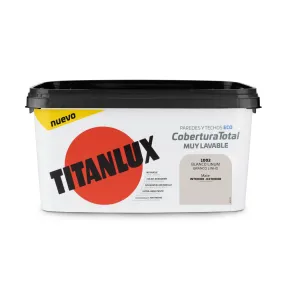 Pintura Plástica Titanlux Cobertura Total 4L Blanco Lino