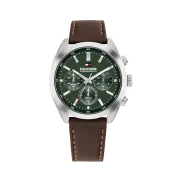 Reloj de Cuarzo Cronógrafo para Hombre con Correa de Cuero Tommy Hilfiger