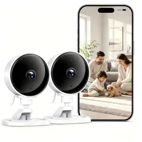 Cámara de Vigilancia WiFi Interior 1080P, Detección Humano