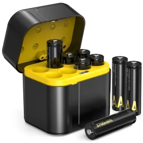 Pilas AA Recargables 1,5V Litio + Cargador Rápido LED
