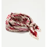 Pañuelo Tintoretto rojo plisado 600 para el cuello