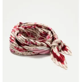 Pañuelo Tintoretto rojo plisado 600 para el cuello