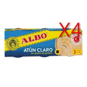 Atún Claro en Aceite de Girasol - Pack 3 Latas 65g
