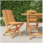 Sillas Plegables de Jardín 2 Uds Madera Teca Vidaxl
