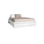Cama blanca con somier BARI 150x190cm incluido