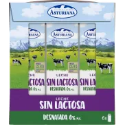 Leche Desnatada Sin Lactosa CLA 0% Pack 6x1L