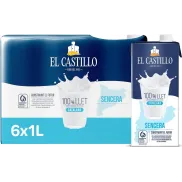 Leche Entera Rica en Calcio - Pack 6x1L Sin Gluten