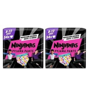 Pañal Braguita DODOT Ninjamas Corazones, 54 pañales 8-12 años