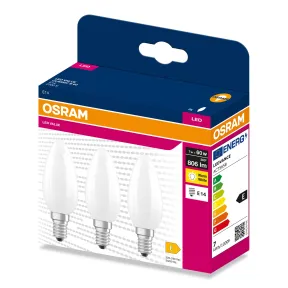  bombilla E14 OSRAM LED Filament Classic B 7W 2700K 3 unidades