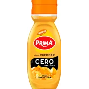 Salsa Cheddar Cero Prima. 260 gr, sin azúcar añadido