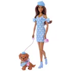 Muñeca Barbie y Perrito: Looks a Juego para Twinning