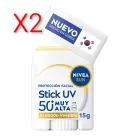 NIVEA Sun Stick Facial UV SPF 50+ - Protección Invisible 15 g