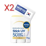 NIVEA Sun Stick Facial UV SPF 50+ - Protección Invisible 15 g