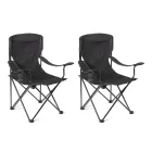 Silla de Camping Portátil Amazon Basics con Portavasos - Pack 2