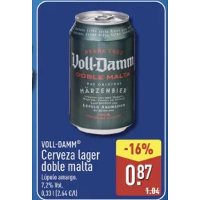 Cerveza Doble Malta VOLL-DAMM Lager