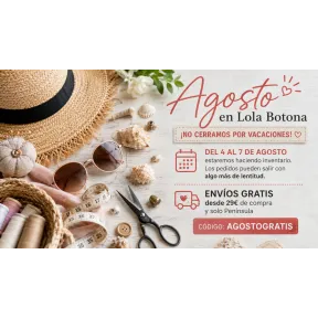 Agosto: 5% dto. y envíos gratis en Lola Botona Granollers