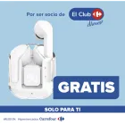 Obtén auriculares TWS Bluetooth gratis en Carrefour
