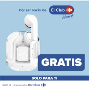 Obtén auriculares TWS Bluetooth gratis en Carrefour