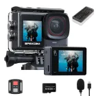 Cámara Deportiva 4K 64MP Apexcam X80pro con Doble Pantalla