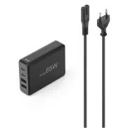 Estación de Carga Rápida GAN 65W con 4 Puertos USB Hama