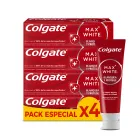 Pasta de Dientes Blanqueadora Colgate Max White 4 x 75ml