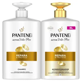 Champú y Acondicionador Pantene Pro-V para Pelo Dañado 1L + 800ml