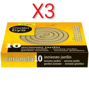 Incienso de Citronela para Jardín - 10 Espirales Naturales