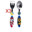 Set de Cubiertos Paw Patrol: Tenedor y Cuchara Infantiles