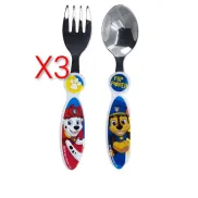 Set de Cubiertos Paw Patrol: Tenedor y Cuchara Infantiles