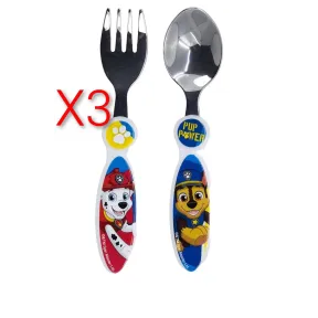 Set de Cubiertos Paw Patrol: Tenedor y Cuchara Infantiles