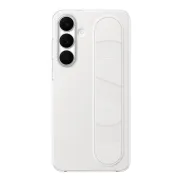 Funda Standing Grip para Galaxy S25 FE, Correa y Atril, Blanca