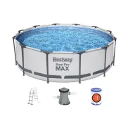 Piscina Tubular Steel Pro MAX 366 cm con Escalera y Depuradora