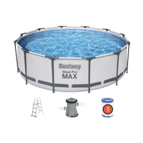 Piscina Tubular Steel Pro MAX 366 cm con Escalera y Depuradora